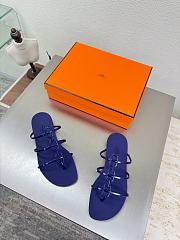 Kitlife Hermes Mykonos Sandals Dark Blue  - 6