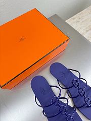 Kitlife Hermes Mykonos Sandals Dark Blue  - 4