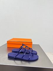Kitlife Hermes Mykonos Sandals Dark Blue  - 5