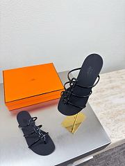 Kitlife Hermes Mykonos Sandals Black - 2