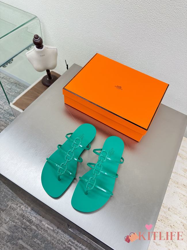 Kitlife Hermes Mykonos Sandals Green - 1