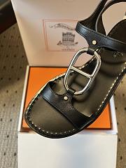 Kitlife Hermes Marinella Sandals Black - 4