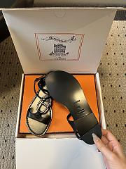 Kitlife Hermes Marinella Sandals Black - 5