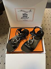 Kitlife Hermes Marinella Sandals Black - 6