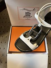 Kitlife Hermes Marinella Sandals Black & White - 2