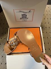 Kitlife Hermes Marinella Sandals Brown - 6