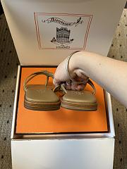 Kitlife Hermes Miss Sandals Beige - 6