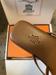 Kitlife Hermes Miss Sandals Brown - 6