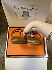 Kitlife Hermes Miss Sandals Brown - 5