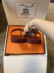 Kitlife Hermes Miss Sandals Dark Brown - 4
