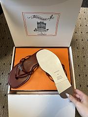 Kitlife Hermes Miss Sandals Dark Brown - 2