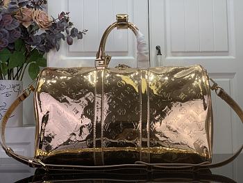 Kitlife Louis Vuitton Keepall Bandoulière 45 Bag Copper Monogram Miroir Coated Canvas M26463 45x27x20cm