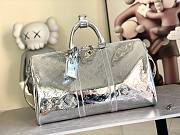 Kitlife Louis Vuitton Keepall Bandoulière 50 Bag Silver Monogram Mirror Canvas M26766 50x29x23cm - 1
