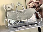 Kitlife Louis Vuitton Keepall Bandoulière 50 Bag Silver Monogram Mirror Canvas M26766 50x29x23cm - 6