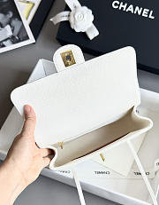 Kitlife Chanel 26P Flap Bag White Grained Shiny Calfskin AS6130 15x22x7cm - 2