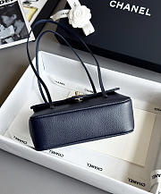 Kitlife Chanel 26P Flap Bag Dark Blue Grained Shiny Calfskin AS6130 15x22x7cm  - 6