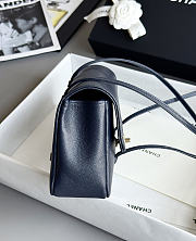 Kitlife Chanel 26P Flap Bag Dark Blue Grained Shiny Calfskin AS6130 15x22x7cm  - 2