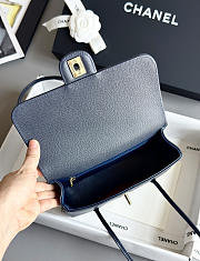 Kitlife Chanel 26P Flap Bag Dark Blue Grained Shiny Calfskin AS6130 15x22x7cm  - 5