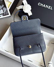 Kitlife Chanel 26P Flap Bag Dark Blue Grained Shiny Calfskin AS6130 15x22x7cm  - 3