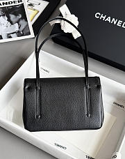 Kitlife Chanel 26P Flap Bag Black Grained Shiny Calfskin AS6130 15x22x7cm  - 6