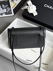 Kitlife Chanel 26P Flap Bag Black Grained Shiny Calfskin AS6130 15x22x7cm  - 2