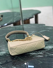 Kitlife Prada Re-Edition Quilted Mini Bag Beige Saffiano Leather 1BC204 18x22x6cm  - 6