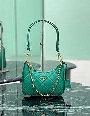 Kitlife Prada Re-Edition Quilted Mini Bag Green Saffiano Leather 1BC204 18x22x6cm  - 1