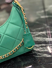Kitlife Prada Re-Edition Quilted Mini Bag Green Saffiano Leather 1BC204 18x22x6cm  - 6