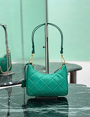 Kitlife Prada Re-Edition Quilted Mini Bag Green Saffiano Leather 1BC204 18x22x6cm  - 5