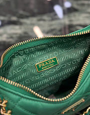 Kitlife Prada Re-Edition Quilted Mini Bag Green Saffiano Leather 1BC204 18x22x6cm  - 3