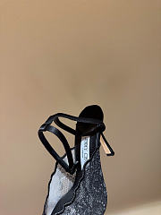 Kitlife Jimmy Choo Lace Pumps Black With Metal Lace  - 2