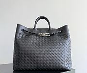Kitlife Bottega Veneta Andiamo Voyage Bag Black 43x39x20cm - 1