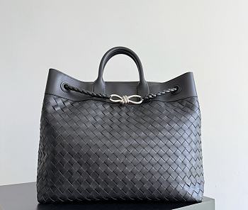 Kitlife Bottega Veneta Andiamo Voyage Bag Black 43x39x20cm