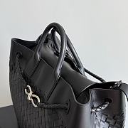 Kitlife Bottega Veneta Andiamo Voyage Bag Black 43x39x20cm - 4