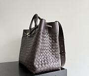 Kitlife Bottega Veneta Andiamo Voyage Bag Dark Brown 43x39x20cm  - 4