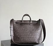 Kitlife Bottega Veneta Andiamo Voyage Bag Dark Brown 43x39x20cm  - 3