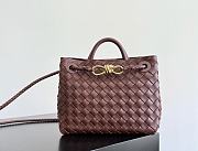 Kitlife Bottega Veneta Andiamo Small Bag Burgundy Brown - 25x22x10.5cm  - 1