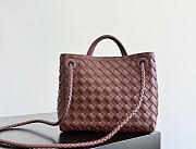 Kitlife Bottega Veneta Andiamo Small Bag Burgundy Brown - 25x22x10.5cm  - 6