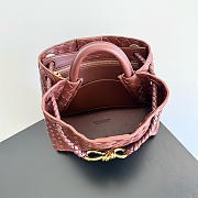 Kitlife Bottega Veneta Andiamo Small Bag Burgundy Brown - 25x22x10.5cm  - 4