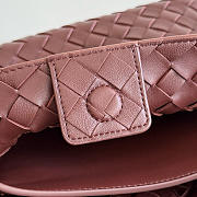 Kitlife Bottega Veneta Andiamo Small Bag Burgundy Brown - 25x22x10.5cm  - 3