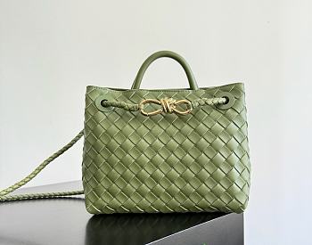 Kitlife Bottega Veneta Andiamo Small Bag Green - 25x22x10.5cm 