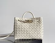 Kitlife Bottega Veneta Andiamo Small Bag White - 25x22x10.5cm  - 1