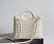 Kitlife Bottega Veneta Andiamo Small Bag White - 25x22x10.5cm  - 6