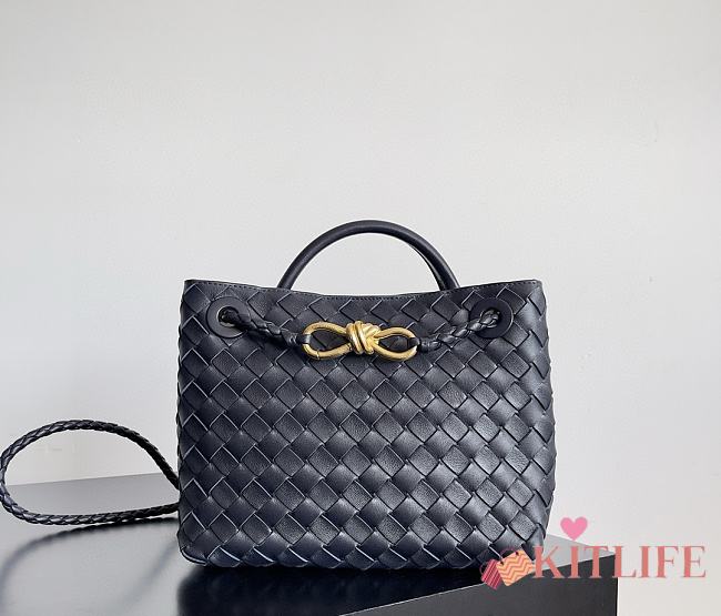 Kitlife Bottega Veneta Andiamo Small Bag Dark Blue - 25x22x10.5cm - 1