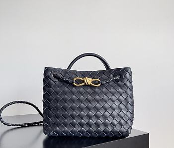 Kitlife Bottega Veneta Andiamo Small Bag Dark Blue - 25x22x10.5cm