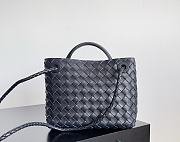 Kitlife Bottega Veneta Andiamo Small Bag Dark Blue - 25x22x10.5cm - 4