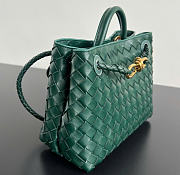 Kitlife Bottega Veneta Andiamo Small Bag Dark Green - 25x22x10.5cm - 4