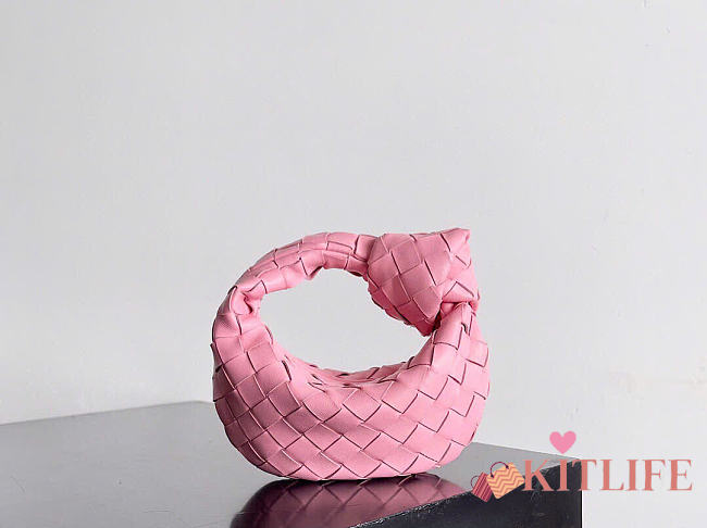 Kitlife Bottega Veneta Mini Jodie Bag Pink 17x16x6.5cm - 1