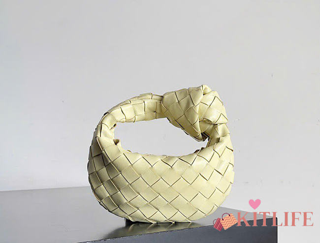 Kitlife Bottega Veneta Mini Jodie Bag Light Yellow 17x16x6.5cm  - 1