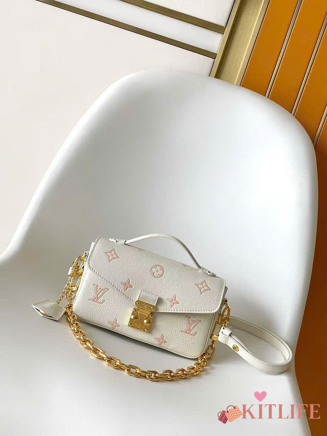 Kitlife Louis Vuitton Pochette Métis East West Milky White/Peach M27575 21.5x13.5x6cm - 1